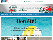 Tablet Screenshot of lerelais.csdceo.ca