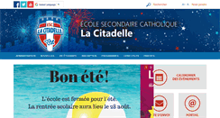 Desktop Screenshot of lacitadelle.csdceo.ca