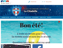 Tablet Screenshot of lacitadelle.csdceo.ca